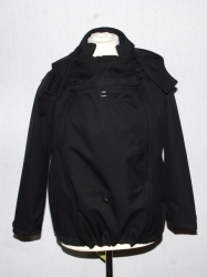Šanami - Softshellová bunda pro nošení dětí 2v1 - černá